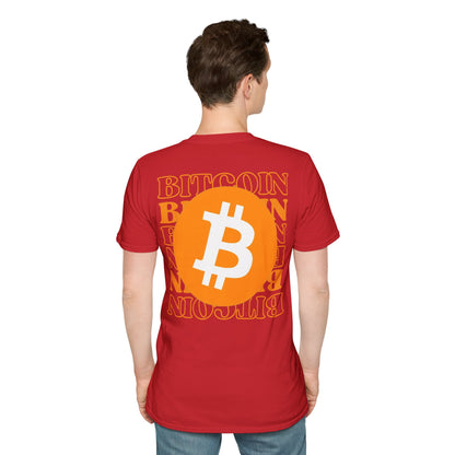 2-sided, Bitcoin, Bitcoin, Bitcoin (BTC) Light colors Unisex T-Shirt by cypherpunkgear.com