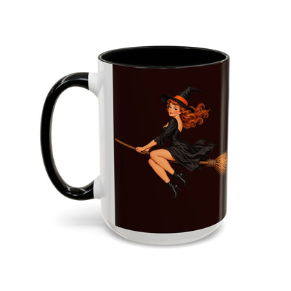 Hazel Hex Brown Accent Mug by CreepyCrafts.boo