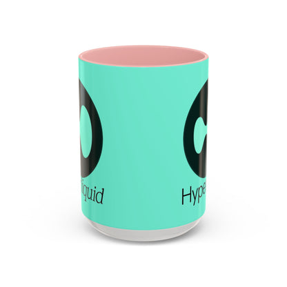 Hyperliquid Black font Light Hyperliquid Accent Mug by cypherpunkgear.com
