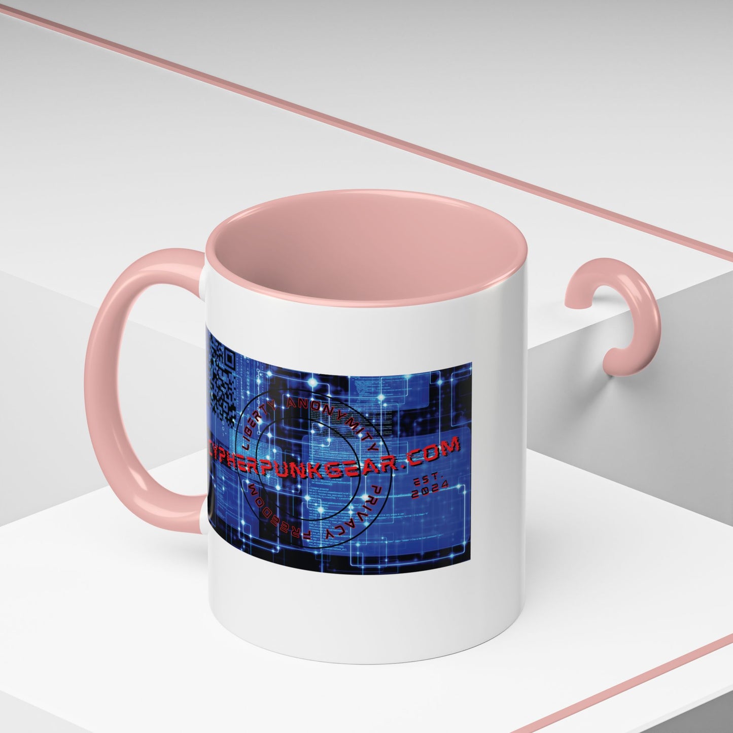 ¡Cypherpunkgear por cypherpunkgear! Taza de café decorativa (11, 15 oz)