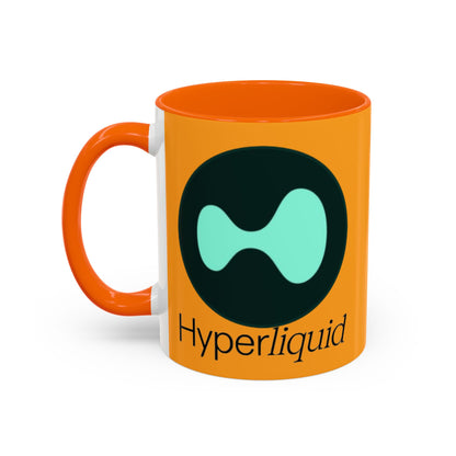 Hyperliquid Black font Orange Accent Mug by cypherpunkgear.com