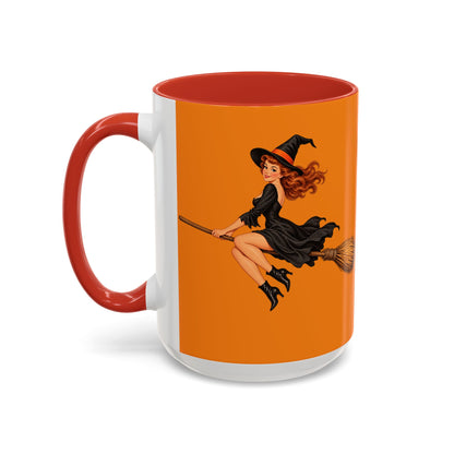 Hazel Hex Orange Accent Mug by CreepyCrafts.boo