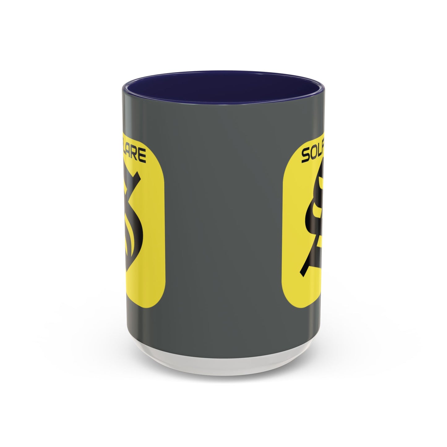 SolflareLogo Grey Accent Mug by cypherpunkgear.com