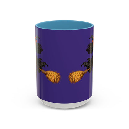 Velvet Vex Purple Accent Mug by CreepyCrafts.boo