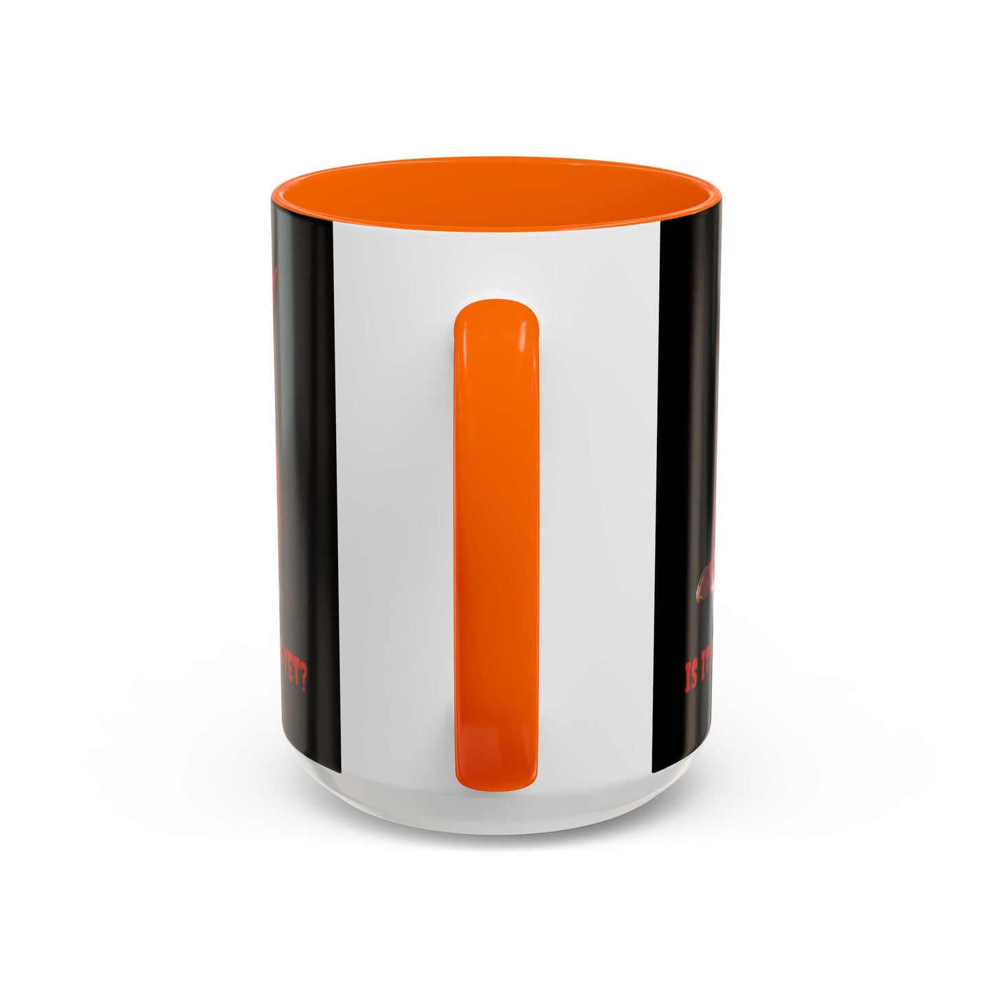 Is it Halloween yet? Black Accent Mug by CreepyCrafts.boo