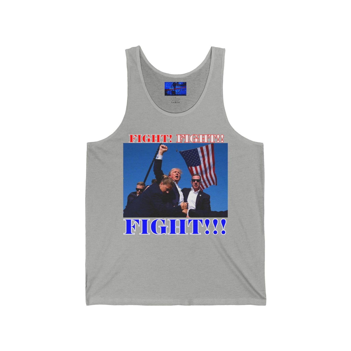 FIGHT! FIGHT!! FIGHT!!! Unisex Jersey Tank Top by cypherpunkgear