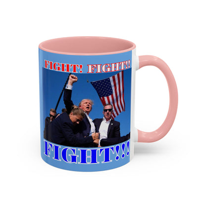 FIGHT! FIGHT!! FIGHT!!! Accent Mug by cypherpunkgear