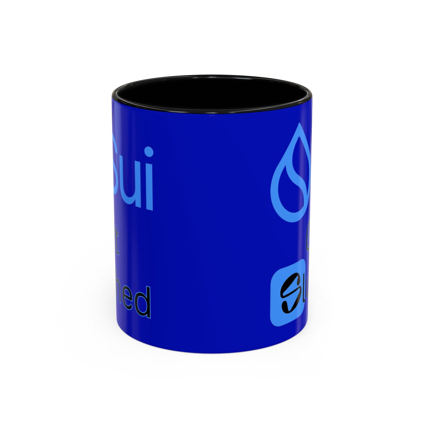 Sui: Get Slushed Dark Blue Accent Mug by cypherpunkgear.com