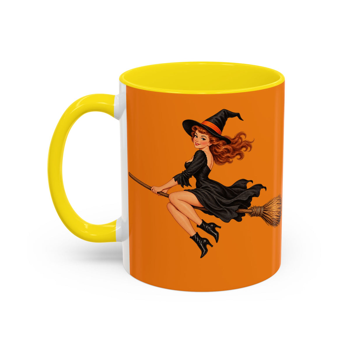 Hazel Hex Orange Accent Mug by CreepyCrafts.boo
