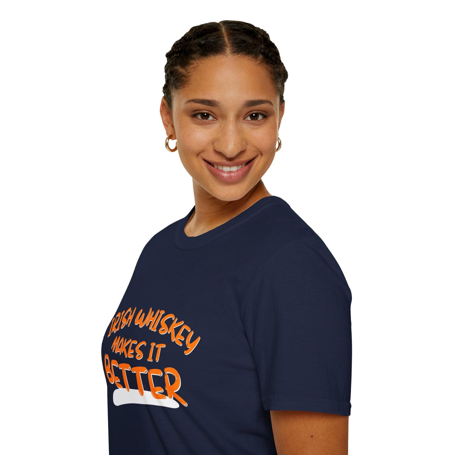 Irish Whiskey makes it better OGfont DKcolors Unisex T-Shirt by cypherpunkgear.com