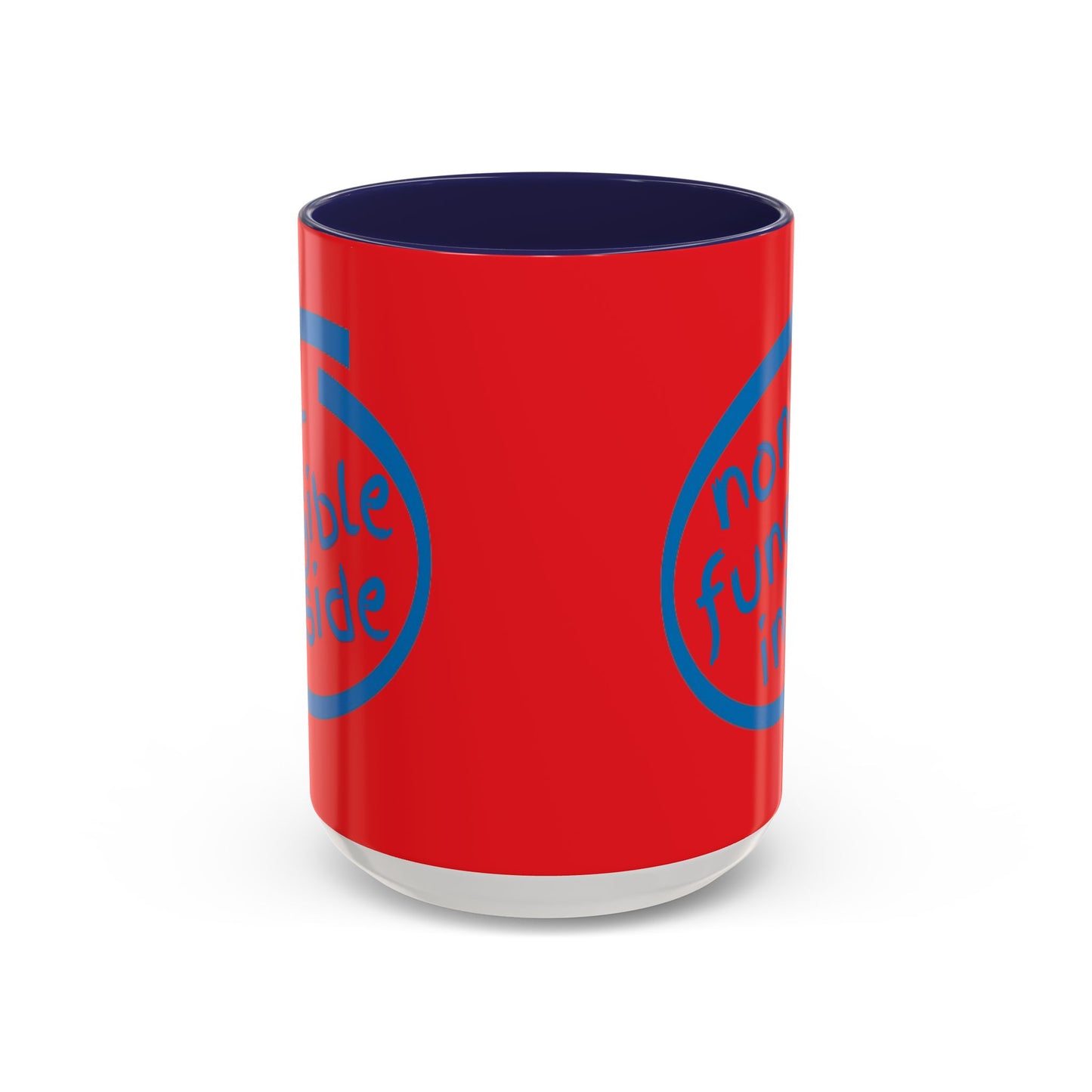 Non-Fungible Inside Red Accent Mug by cypherpunkgear.com