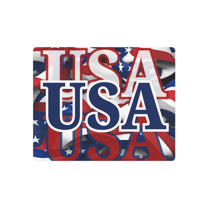 USA! USA! USA Blue Center Metal Art Sign by cypherpunkgear