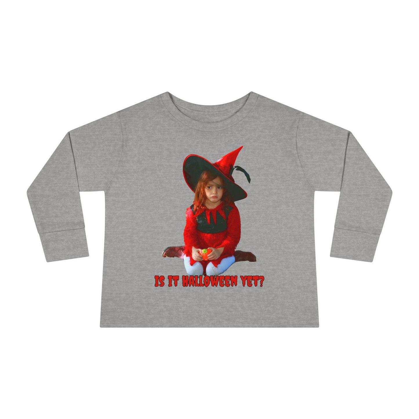 Is it Halloween yet? Toddler Long Sleeve Tee by CreepyCrafts.boo