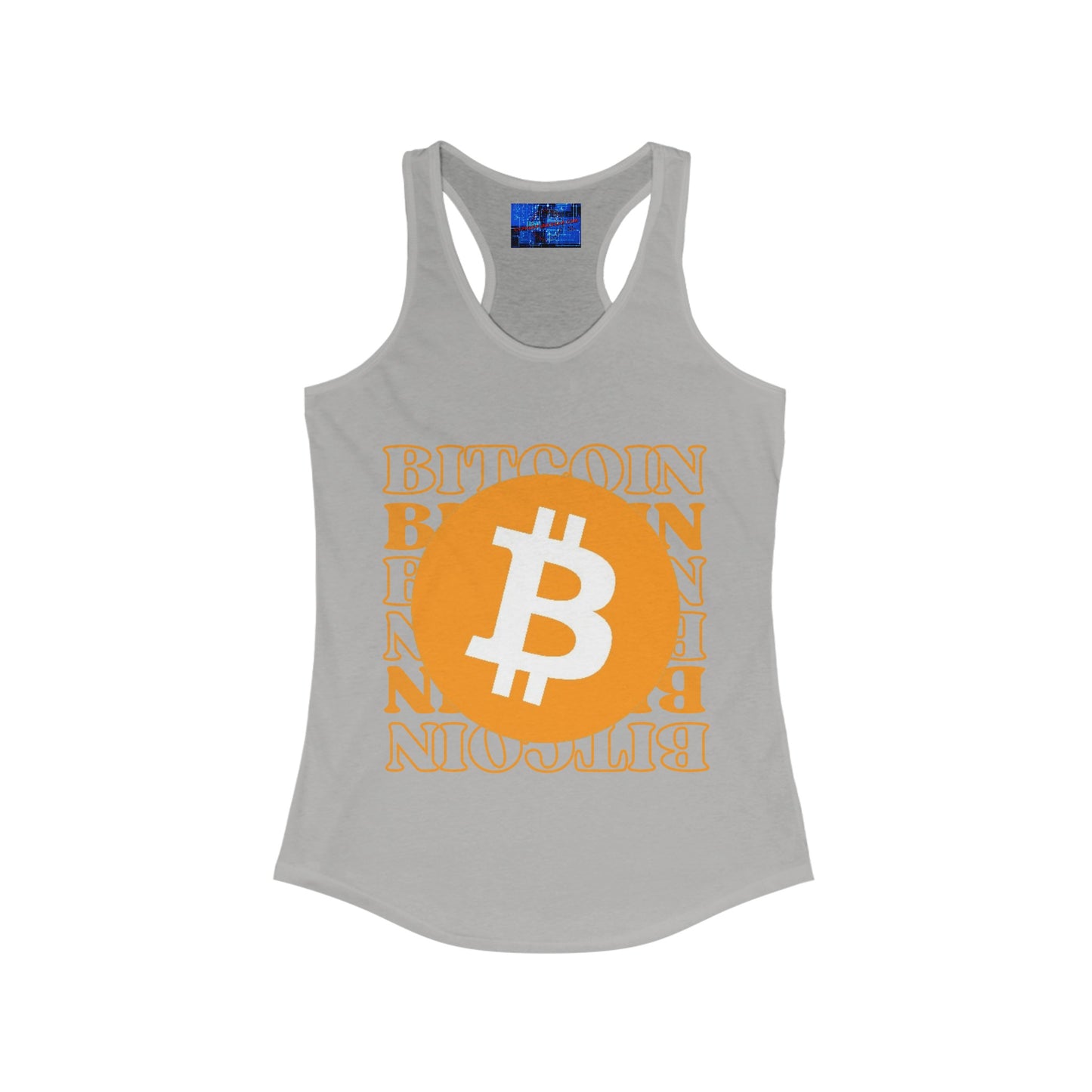 Bitcoin Bitcoin Bitcoin (BTC) Women's Racerback Tank Top by cypherpunkgear