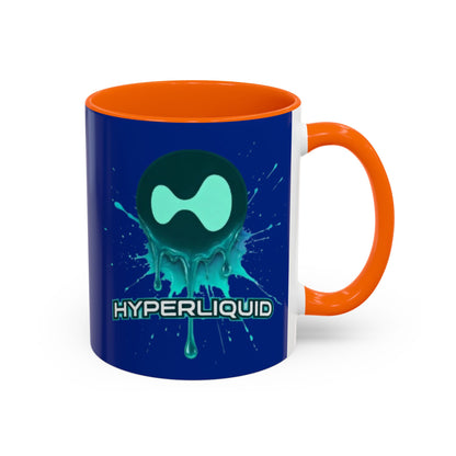 HYPE Drip Blue Accent Mug by cypherpunkgear.com