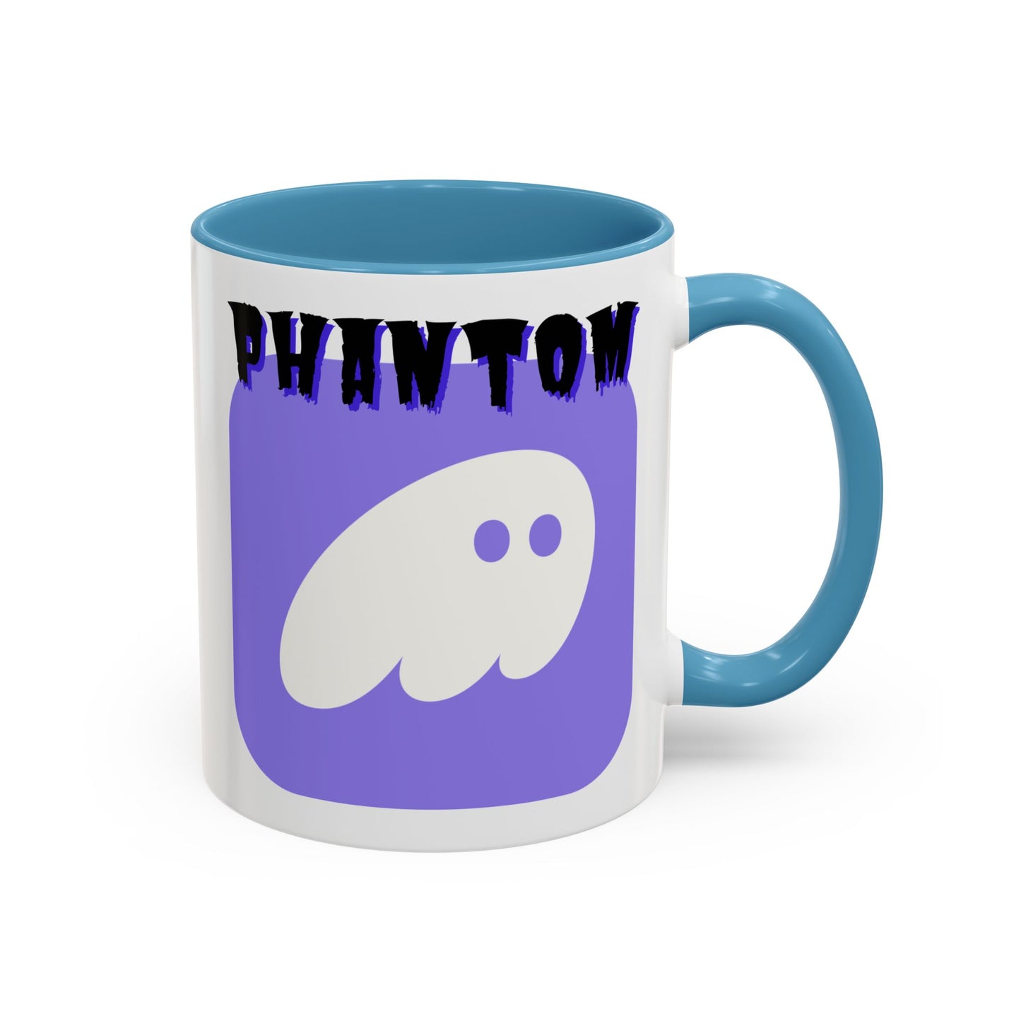 Phantom Hot Wallet White Accent Mug by cypherpunkgear.com