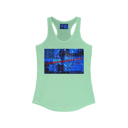 ¡Equipo Cypherpunk! Camiseta sin mangas ideal con espalda cruzada para mujer