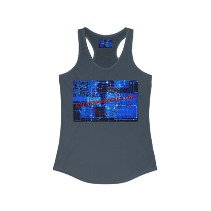 ¡Equipo Cypherpunk! Camiseta sin mangas ideal con espalda cruzada para mujer