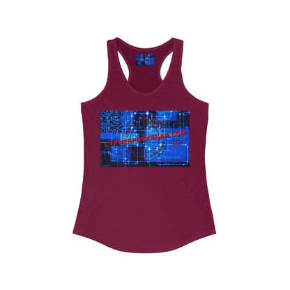 ¡Equipo Cypherpunk! Camiseta sin mangas ideal con espalda cruzada para mujer