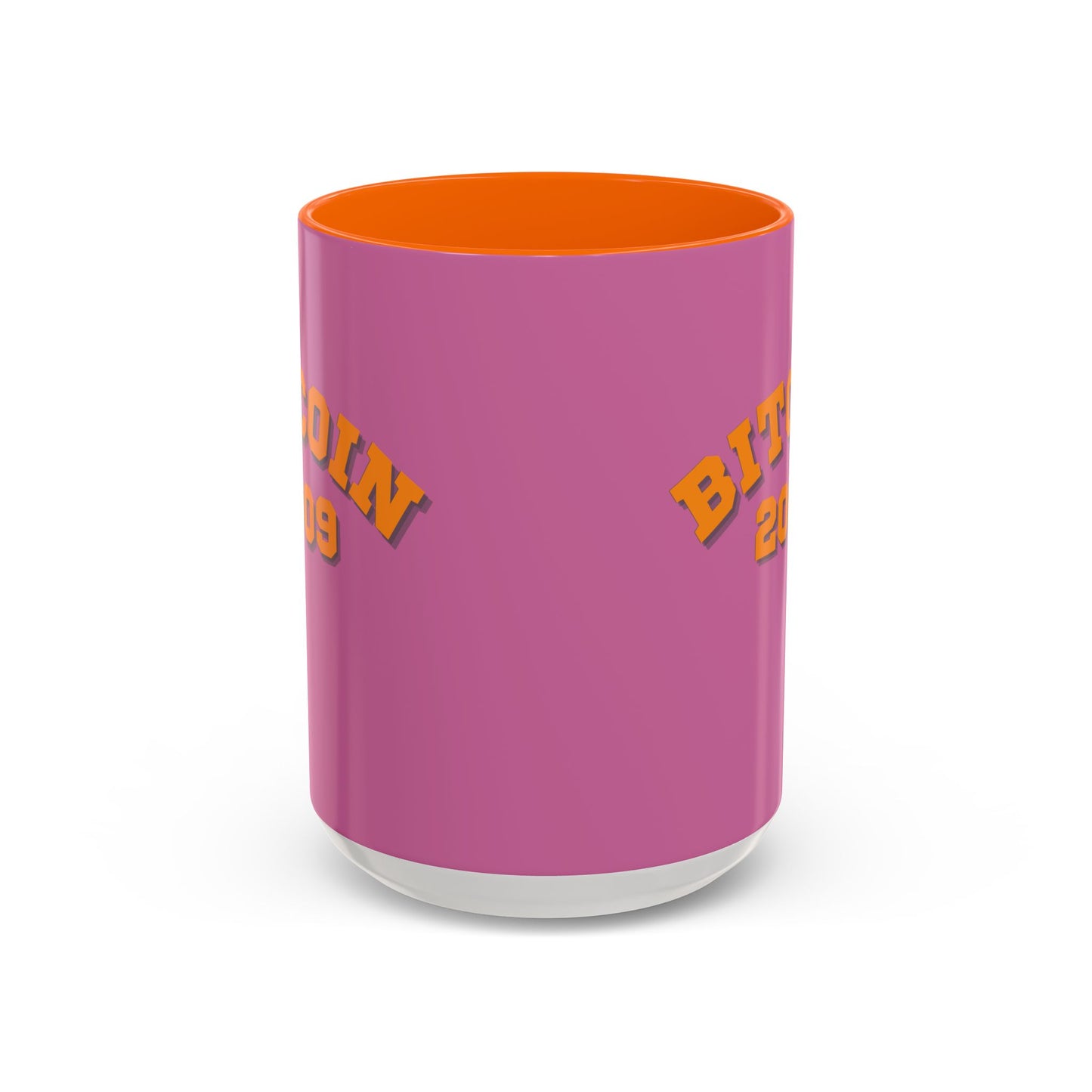 Bitcoin 2009 Pink Accent Mug by cypherpunkgear.com