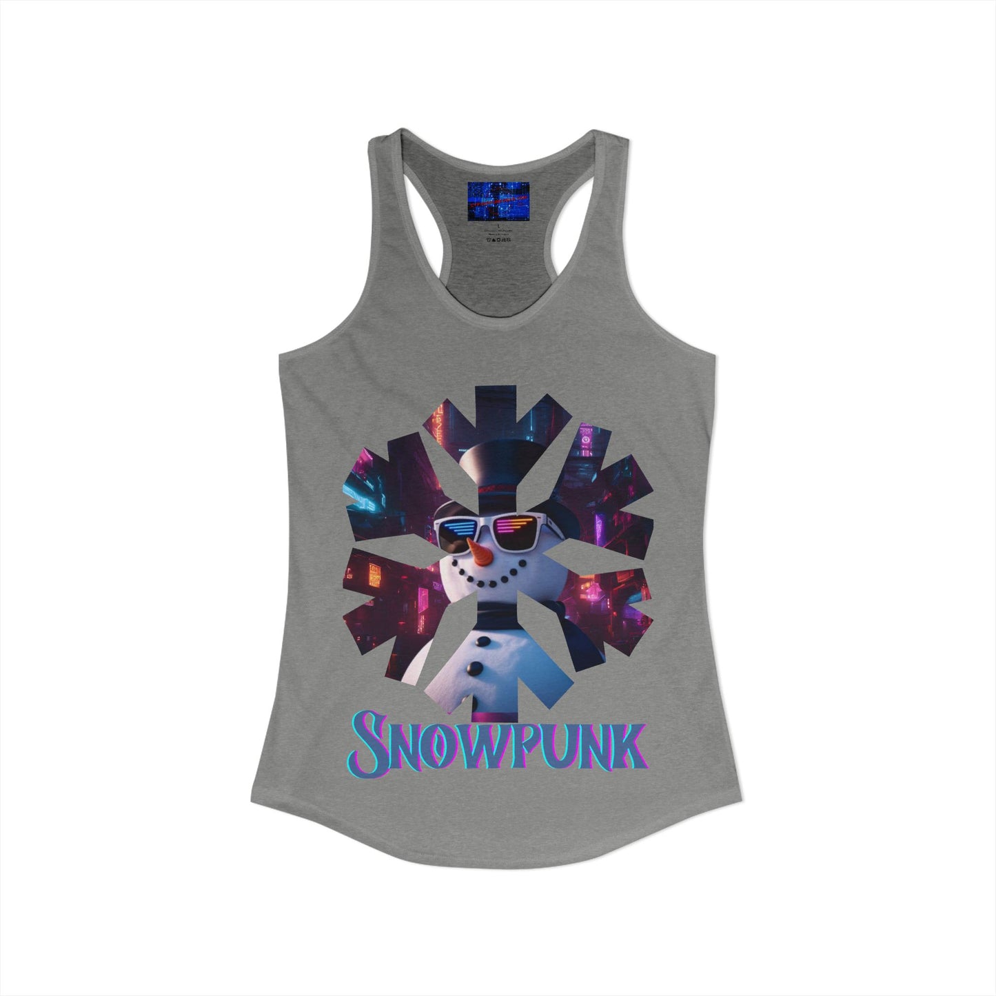 Snowpunk Women's Racerback Tank Top by cypherpunkgear.com