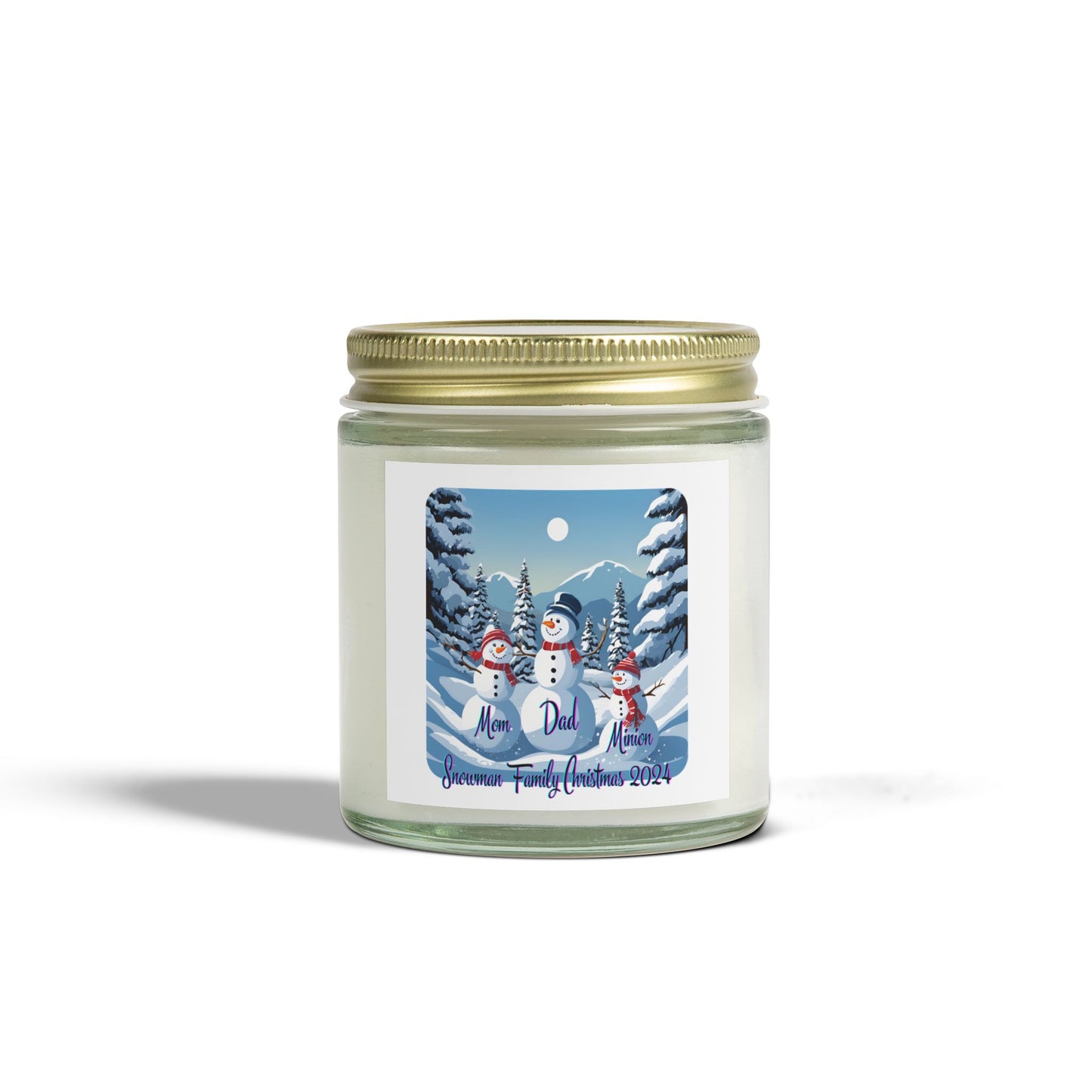 Snowman Family of 3 Scented Candle by cypherpunkgear