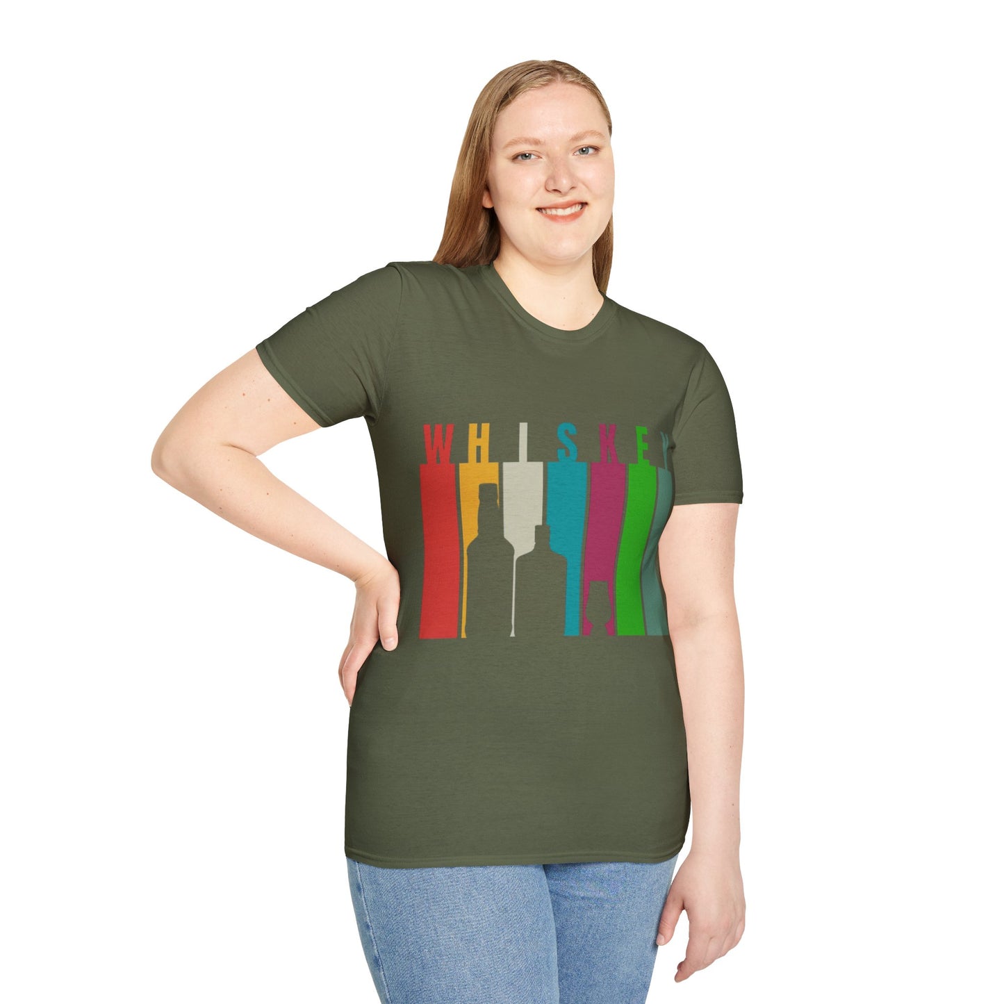 Whiskey spelled with an 'e' DKcolors Unisex T-Shirt by cypherpunkgear.com