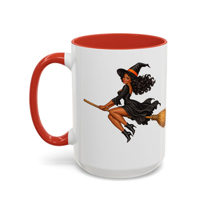 Velvet Vex White Accent Mug by CreepyCrafts.boo