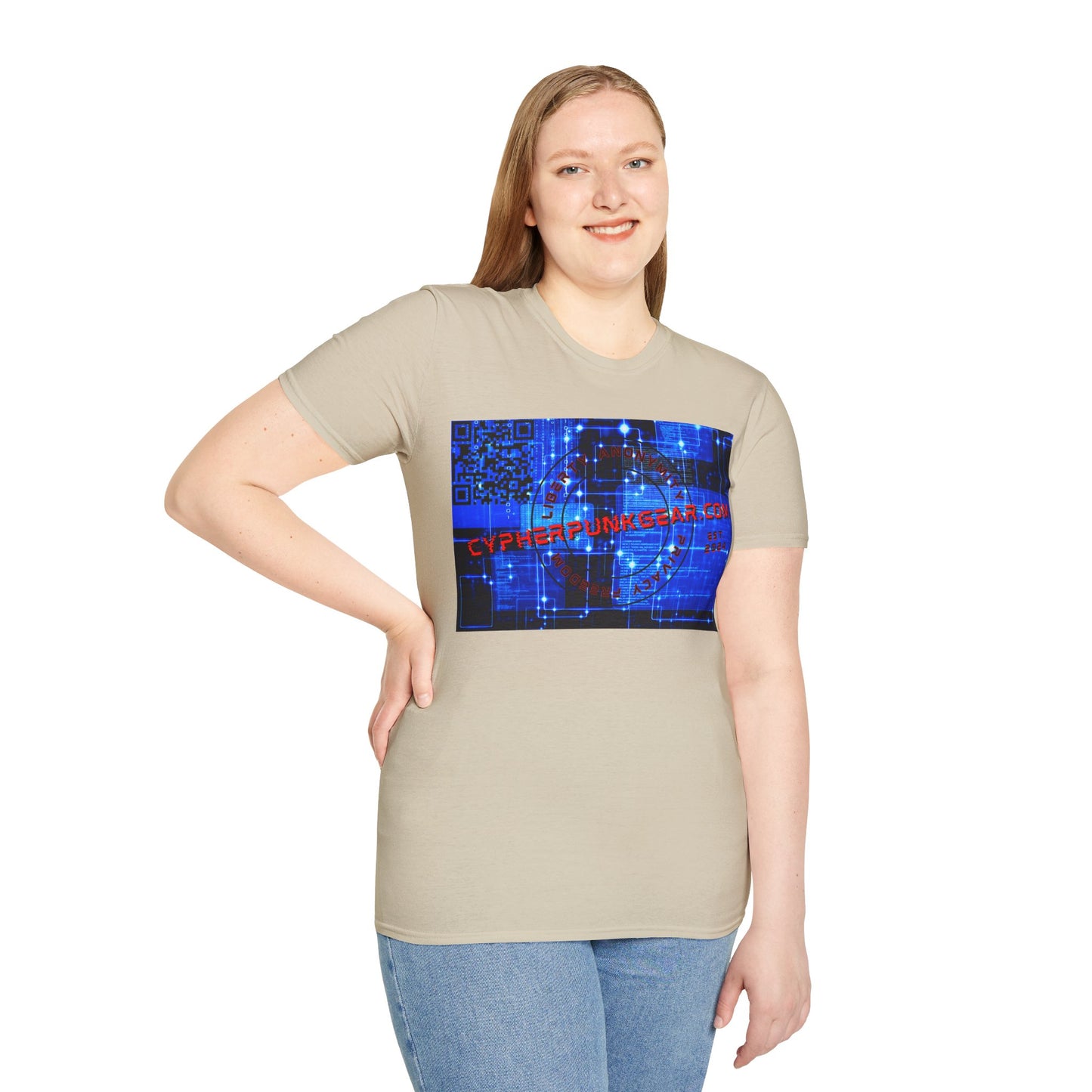 Cypherpunkgear.com logo Light colors Unisex T-Shirt by cypherpunkgear.com