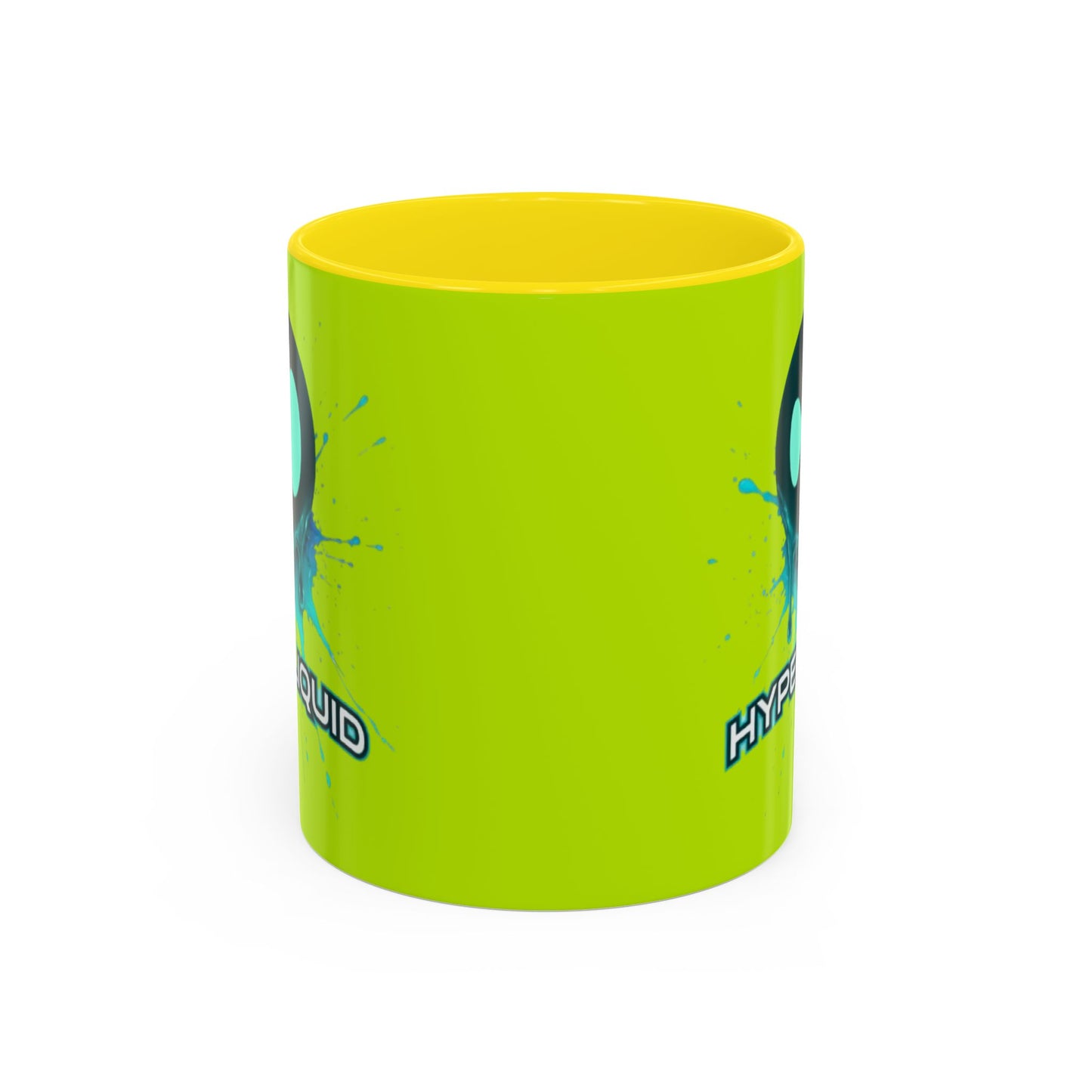 HYPE Drip Yellow Accent Mug by cypherpunkgear.com