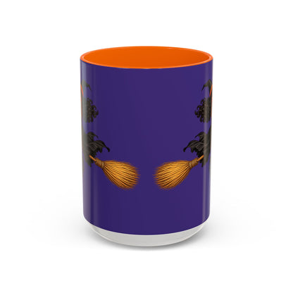 Velvet Vex Purple Accent Mug by CreepyCrafts.boo