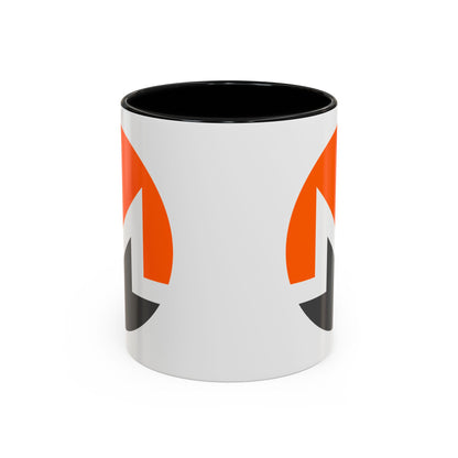 Monero (XMR) White Accent Mug by cypherpunkgear.com