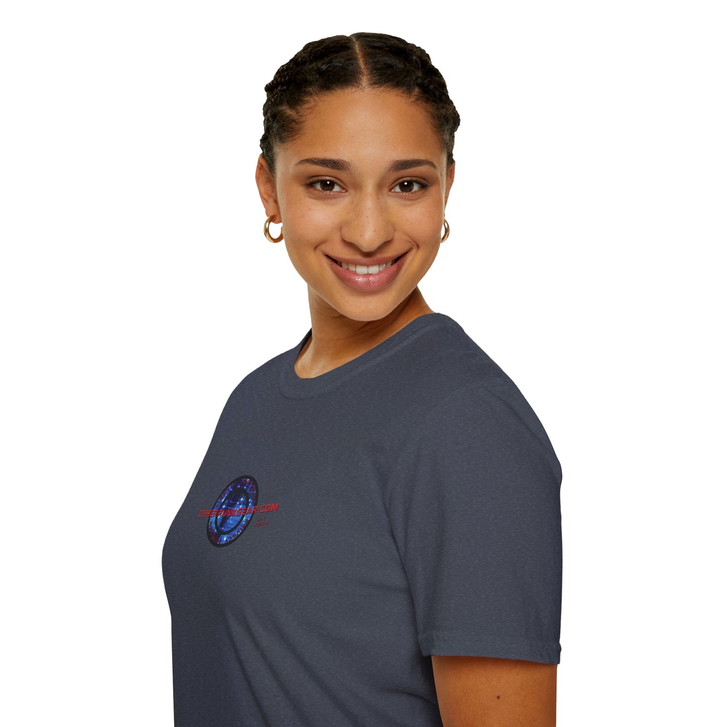 2-sided, cypherpunkgear.com logo Dark colors Unisex T-Shirt by cypherpunkgear.com