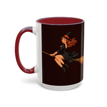 Hazel Hex Brown Accent Mug by CreepyCrafts.boo