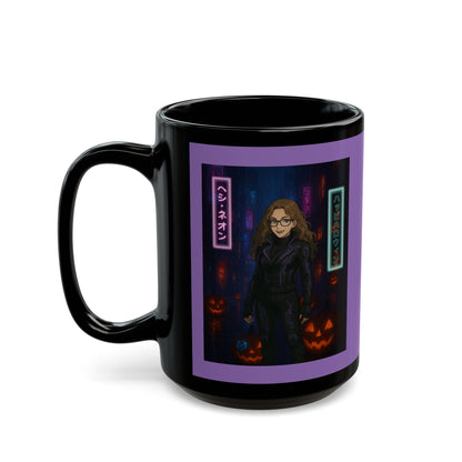 Hethyr Neon Light Purple Mug by CreepyCrafts.boo