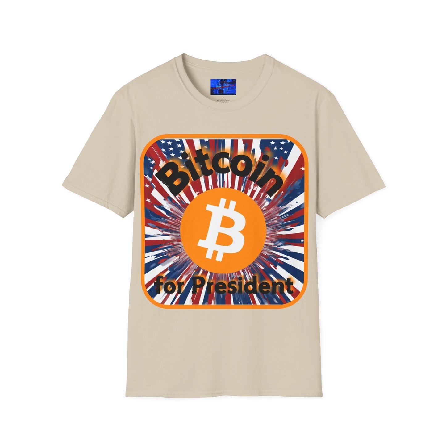 Bitcoin (BTC) for President USA LTcolors Unisex T-Shirt by cypherpunkgear