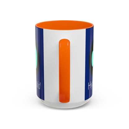 Hyperliquid White font Blue Accent Mug by cypherpunkgear.com