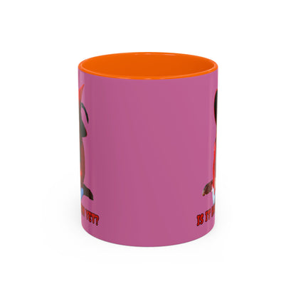 Is it Halloween yet? Pink Accent Mug by CreepyCrafts.boo