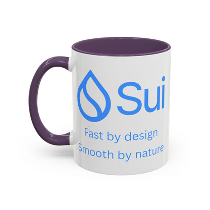 SUI White Accent Mug by cypherpunkgear.com