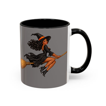 Velvet Vex Grey Accent Mug by CreepyCrafts.boo