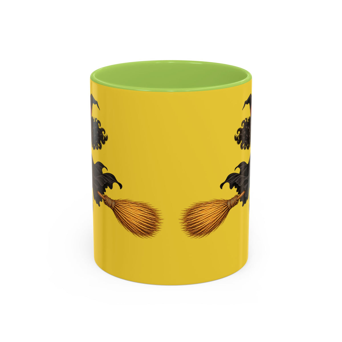 Velvet Vex Yellow Accent Mug by CreepyCrafts.boo