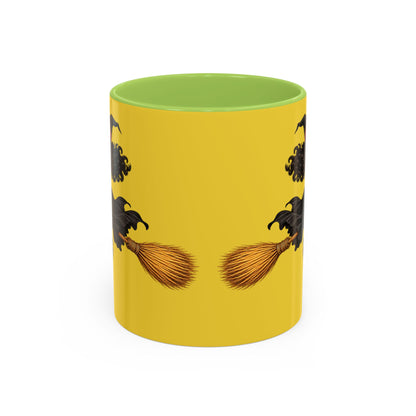 Velvet Vex Yellow Accent Mug by CreepyCrafts.boo