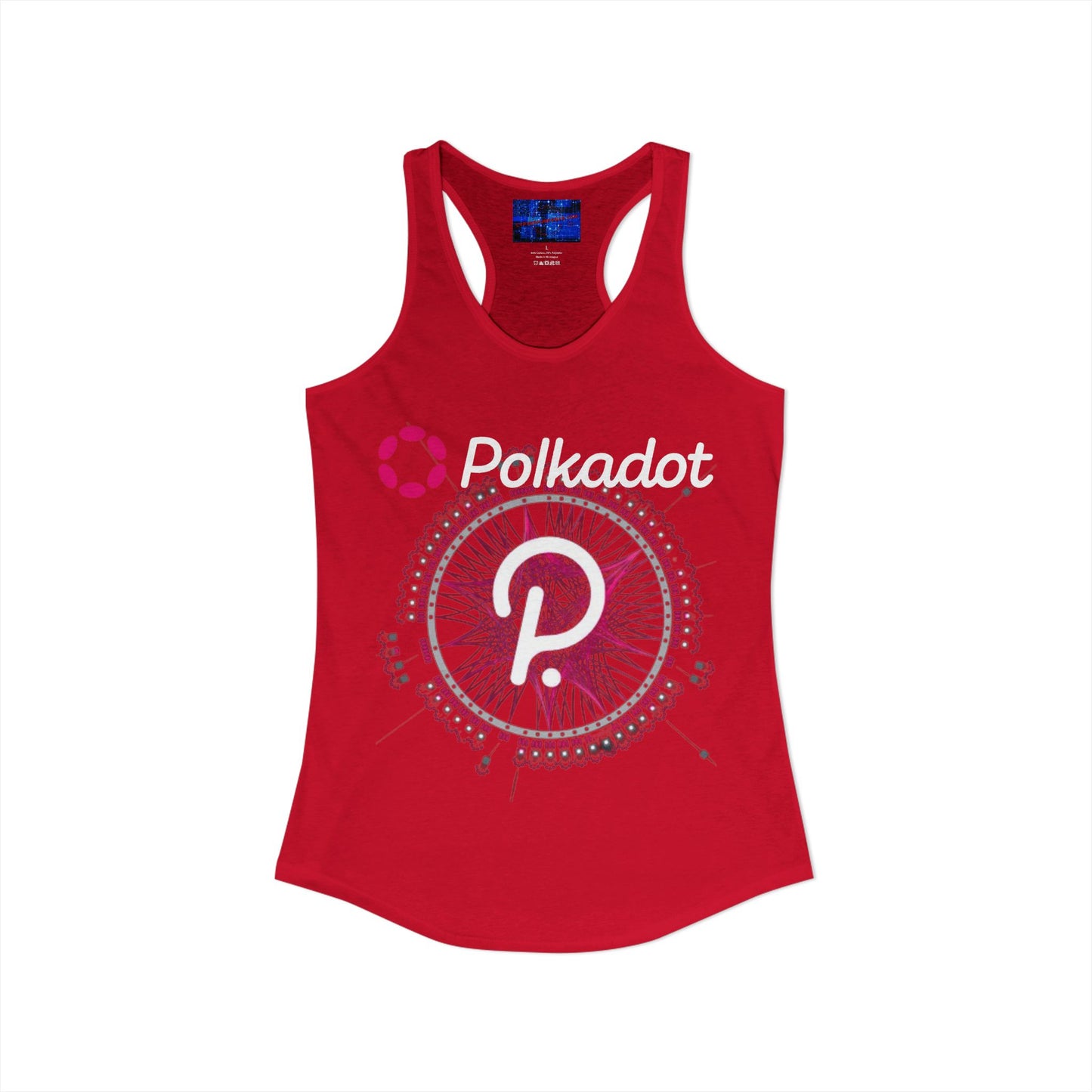 Polkadot (DOT) Women's Racerback Tank Top by cypherpunkgear.com