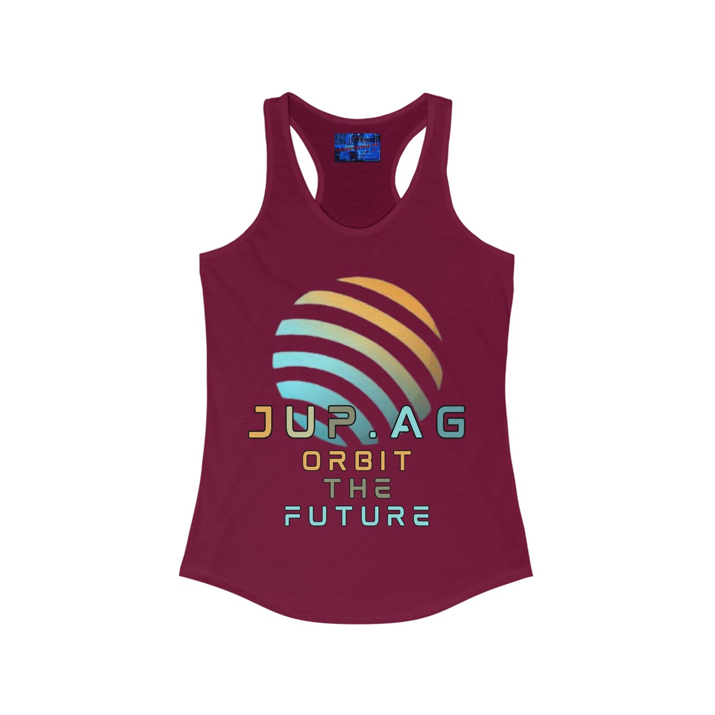 Jupiter (JUP) Orbit the Future Women's Racerback Tank Top by cypherpunkgear.com