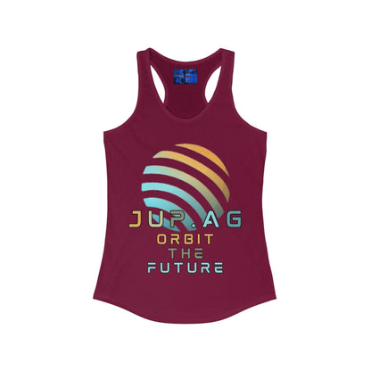 Jupiter (JUP) Orbit the Future Women's Racerback Tank Top by cypherpunkgear.com