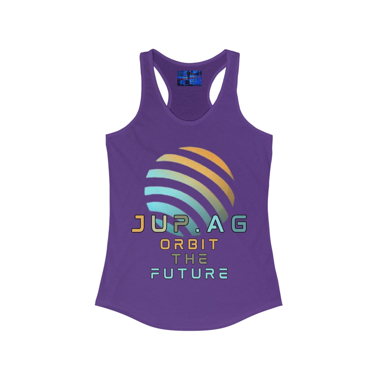 Jupiter (JUP) Orbit the Future Women's Racerback Tank Top by cypherpunkgear.com