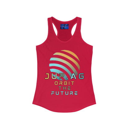 Jupiter (JUP) Orbit the Future Women's Racerback Tank Top by cypherpunkgear.com