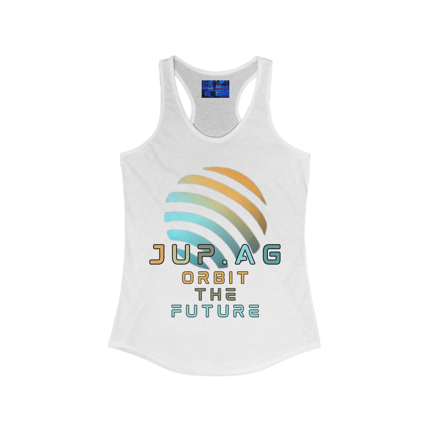 Jupiter (JUP) Orbit the Future Women's Racerback Tank Top by cypherpunkgear.com