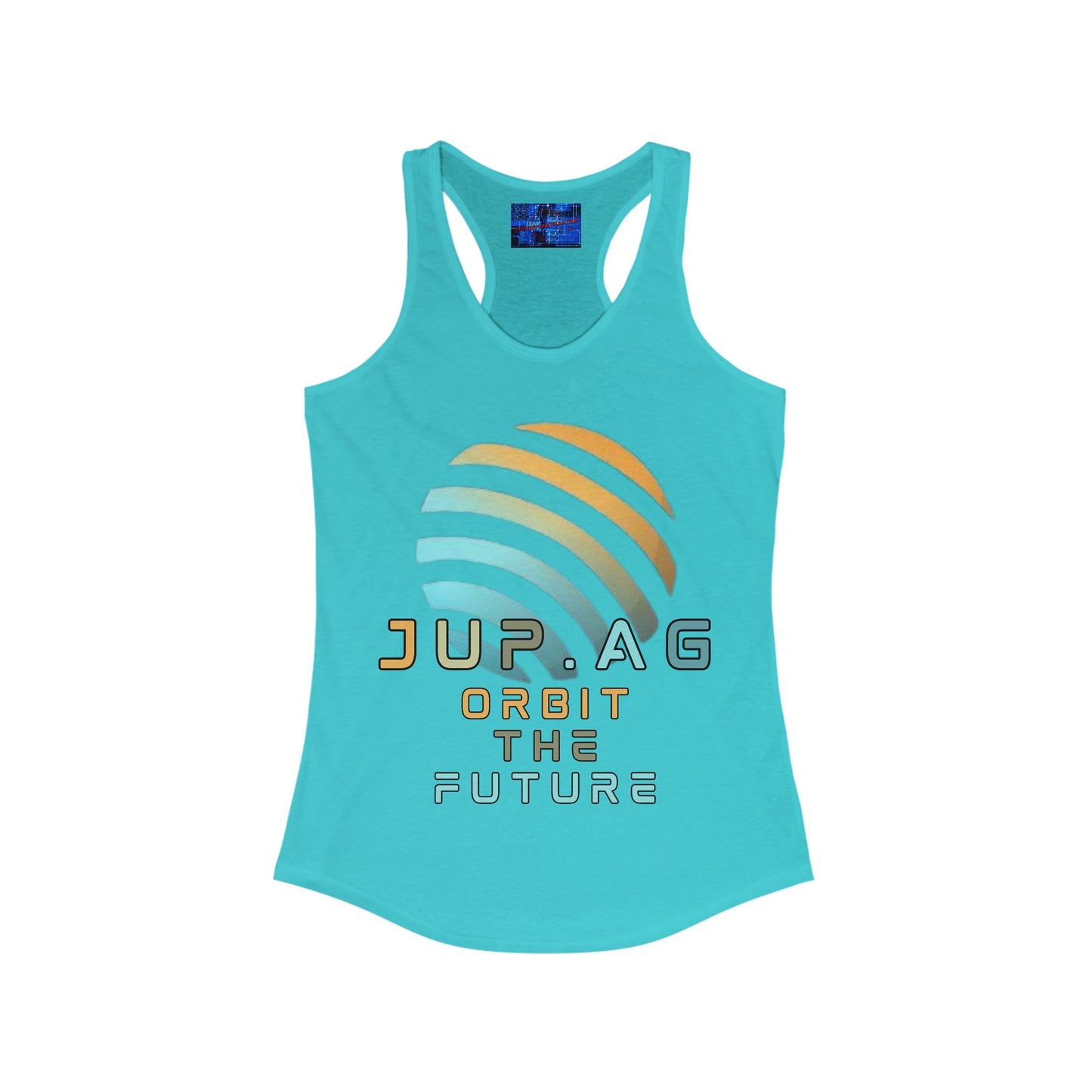 Jupiter (JUP) Orbit the Future Women's Racerback Tank Top by cypherpunkgear.com