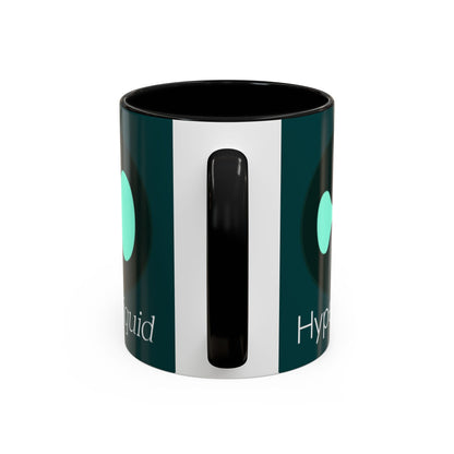 Hyperliquid White font Dark Hyperliquid Accent Mug by cypherpunkgear.com